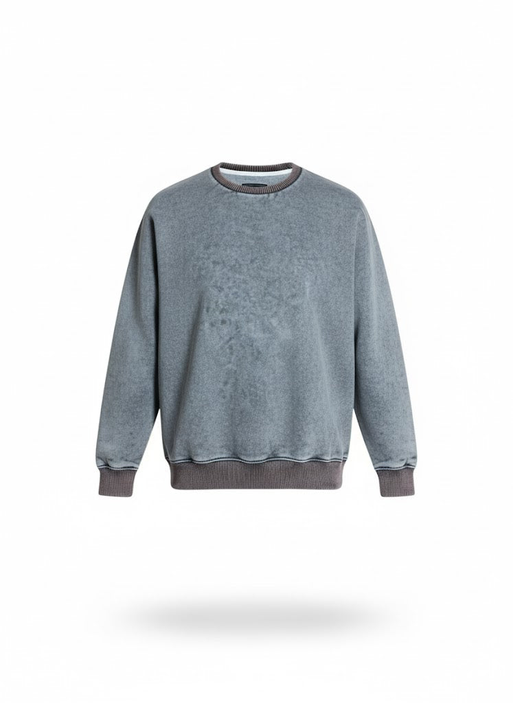 Gray Relax Fit Oversized Men's Sweatshirt