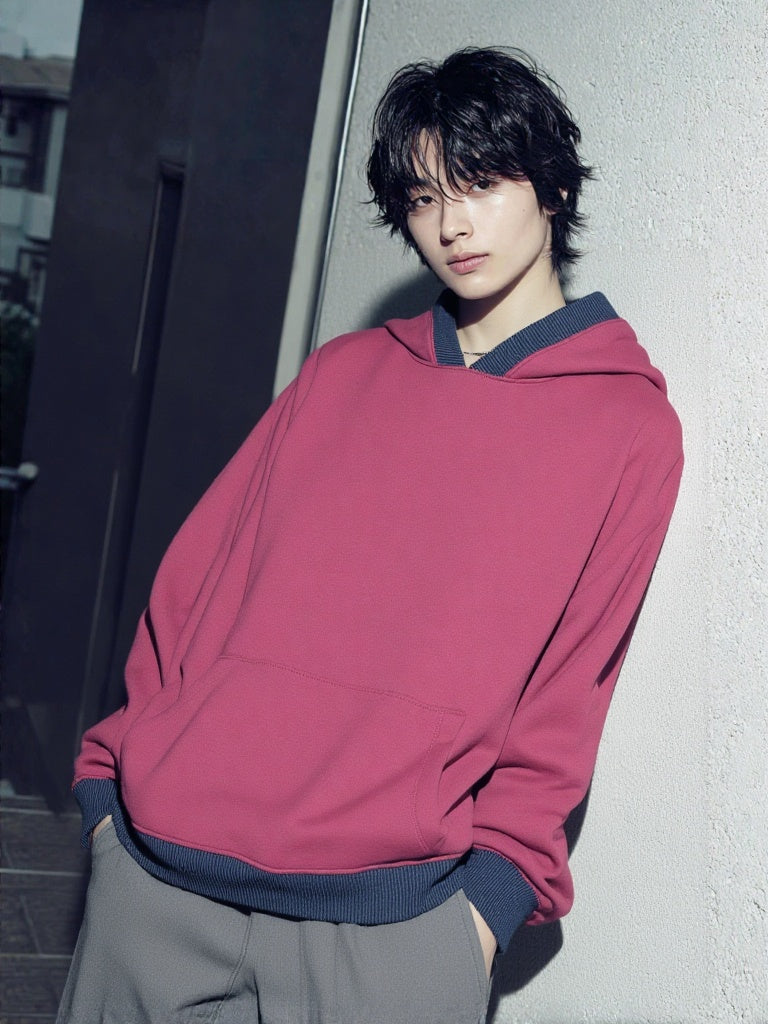 Men's Regular Maroon Pullover Hoodie