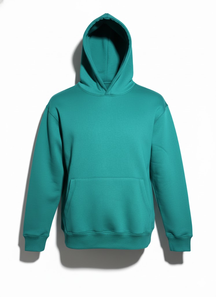 Men's Regular Green Pullover Hoodie